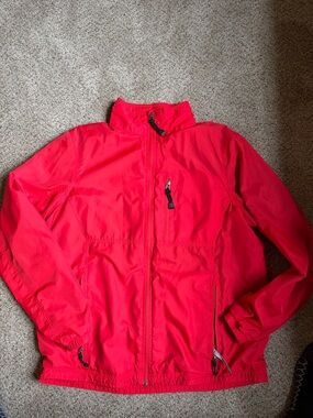 L.L. Bean Bright Red Lightweight Jacket